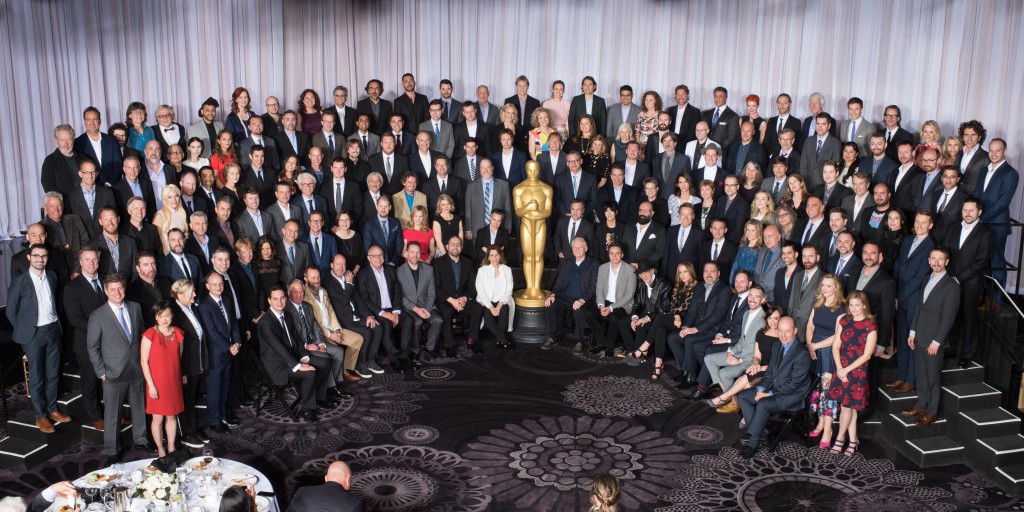 Alla Oscarsnominerade pa samma bild 2016